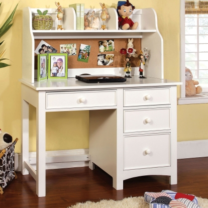 Omnus White Desk Model CM7905WH-DK by Furniture of America
