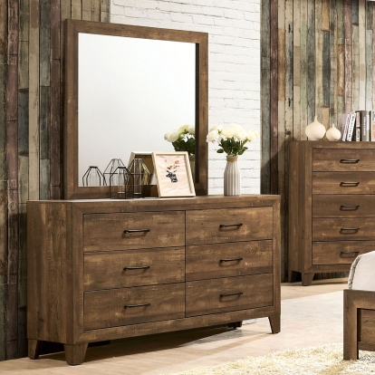 Wentworth Light Walnut Dresser Model CM7912D by Furniture of America