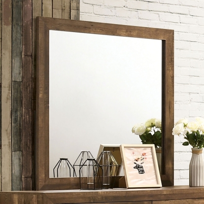 Wentworth Light Walnut Mirror Model CM7912M by Furniture of America