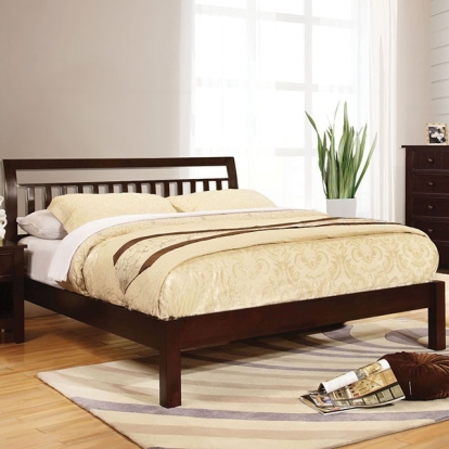 Corry Dark Walnut Queen Bed Model CM7923EX-Q-BED by Furniture of America