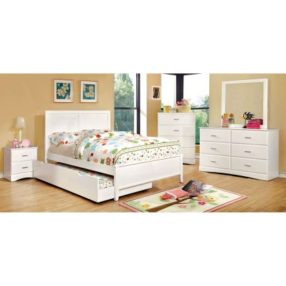 Prismo White Full Bed Model CM7941WH-F-BED by Furniture of America
