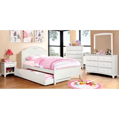 Medina White Full Bed Model CM7942WH-F-BED by Furniture of America