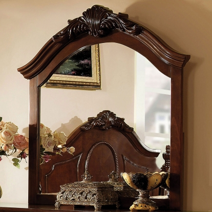 Velda Brown Cherry Mirror Model CM7952M by Furniture of America