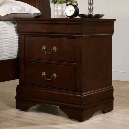 Louis Philippe Cherry Night Stand Model CM7966CH-N by Furniture of America