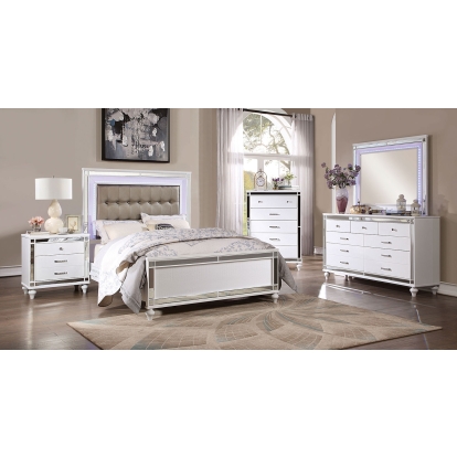 Brachium White California King Bed Model CM7977WH-CK-BED by Furniture of America