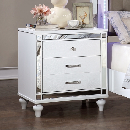 Brachium White Night Stand Model CM7977WH-N by Furniture of America