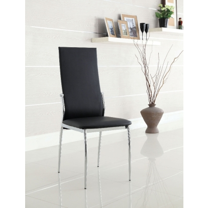 Kalawao Black Side Chair (Set of 2) Model CM8310BK-SC-2PK by Furniture of America