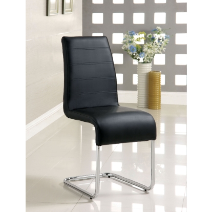 Mauna Black Side Chair (Set of 2) Model CM8371BK-SC-2PK by Furniture of America
