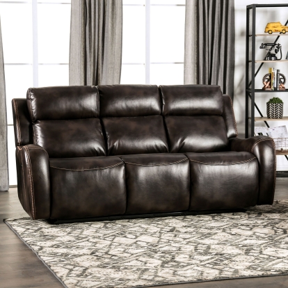 Barclay Dark Brown Power Motion Sofa Model CM9906-SF by Furniture of America