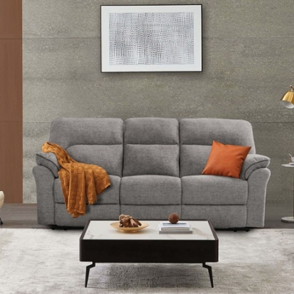 Furniture of America Josias Transitional Fabric Solid with Wood Light Gray Sofa Model CM9908DV-SF-PK