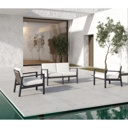 VIG Furniture White Outdoor Sofa Set SKU VGPD-296.51 - Product ID 79962