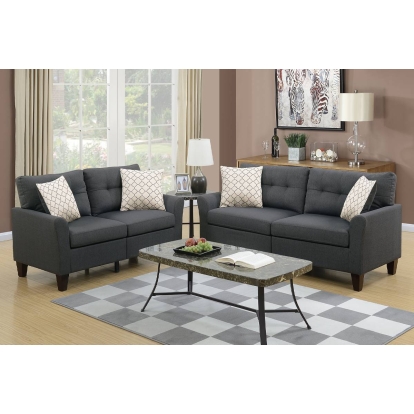 Poundex 2-Piece Sofa Set Model F6533