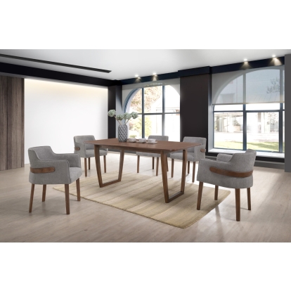 VIG Furniture Grey Dining Set SKU VGMAJORDAN-SET-2 - Product ID 74186