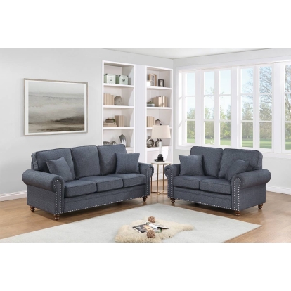 Poundex 2-Piece Sofa Set Model F8440