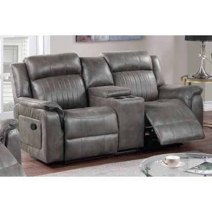 Poundex Manual Reclining Loveseat Model F8745