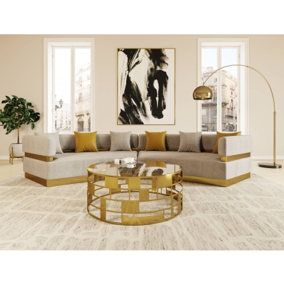 VIG Furniture Beige Sectional Sofa SKU VGODZW-9114 - Product ID 76917