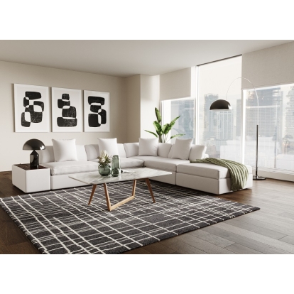VIG Furniture White Sectional Sofa SKU VGKK-KF2707-WHT-SECT - Product ID 79780