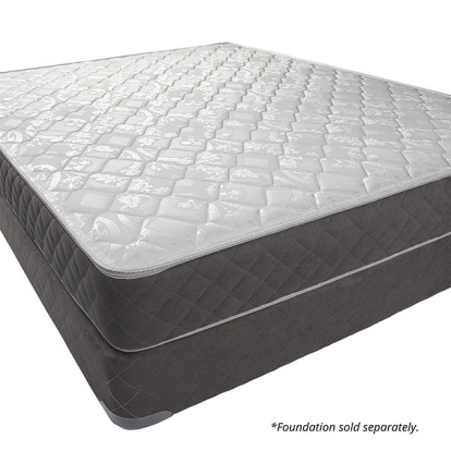 Furniture of America Kalei Tight Top Quilted Damask White-Gray 8� Tight Top Mattress (Non-Flip) Model DM111-CK-BED