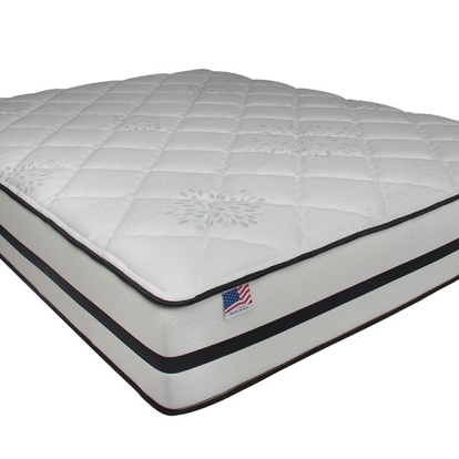 Furniture of America Laken Tight Top Stretch Knit Fabric White Mattress Model DM1410-M-EK-BED Mattress
