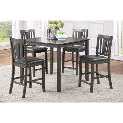 Poundex 5-Pc Counter Height Dining Set Model F2543