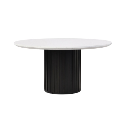 ACME Jaramillo Round Dining Table With Engineered Marble Top Model DN02141