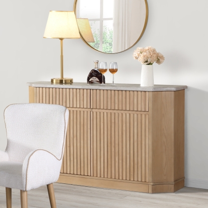 ACME Qwin Server With Marble Top Model DN02878