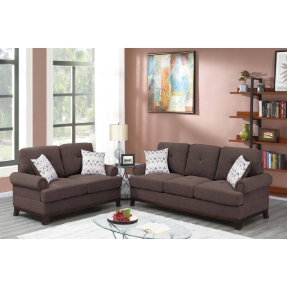 Poundex 2-Pcs Sofa Set Model F8838