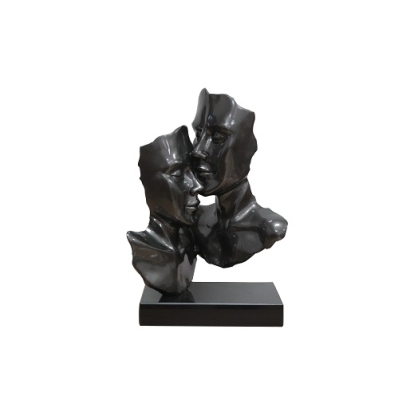 Modrest Two Faces Black Sculpture Sculpture Black furniture-00179725 Vig Furniture VGTH-DS-079
