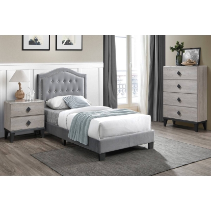 Poundex Twin Bed Model F9571T