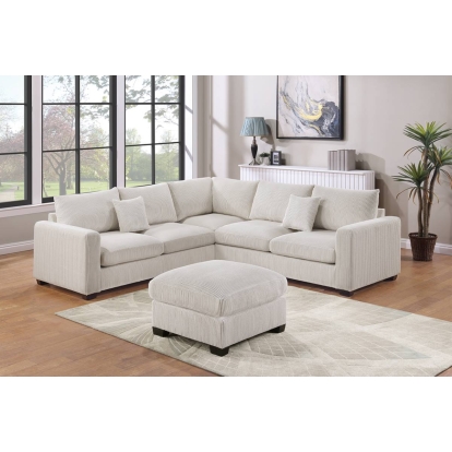 Poundex 4-Pcs Sectional Model F8891