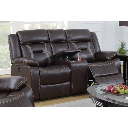 Poundex Power Reclining Loveseat Model F86295