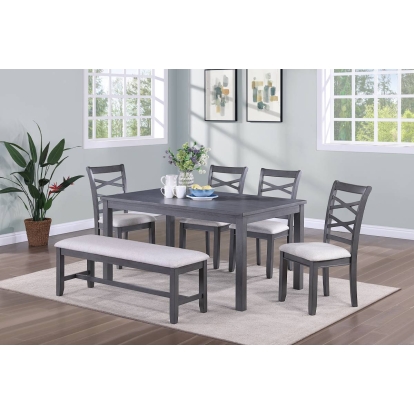 Poundex 6-Pcs Dining Set Model F2623