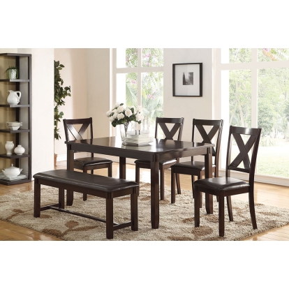 Poundex 6-Pcs Dining Set Model F2297