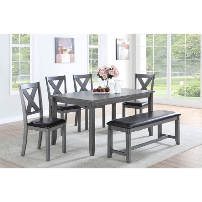 Poundex 6-Pcs Dining Set Model F2548