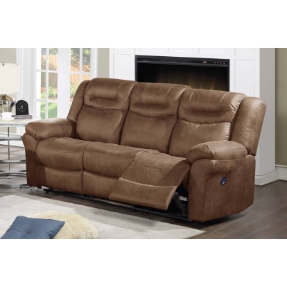 Poundex Power Reclining Sofa Model F86366