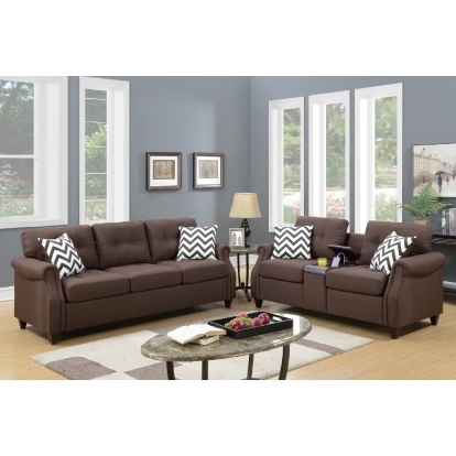 Poundex 2-Piece Sofa Set Model F6413
