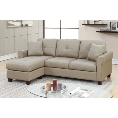 Poundex 2-Pcs Sectional Sofa Model F6572
