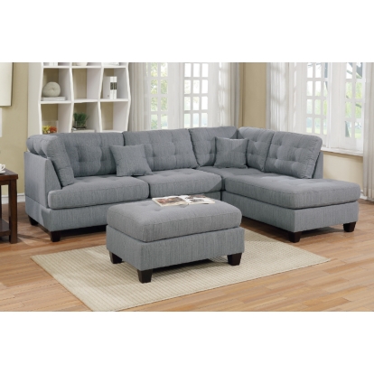 Poundex 3-Pcs Sectional Set Model F6581