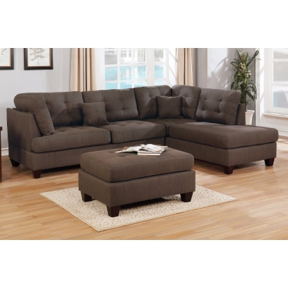 Poundex 3-Pcs Sectional Set Model F6582