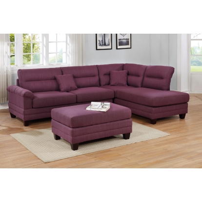Poundex 3-Pcs Sectional Set Model F6587