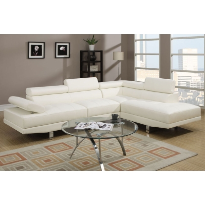 Poundex 2-Piece Sectional Sofa Set Model F7320