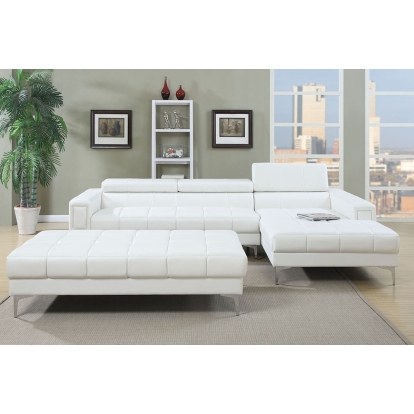 Poundex 2-Piece Sectional Sofa Set Model F7364