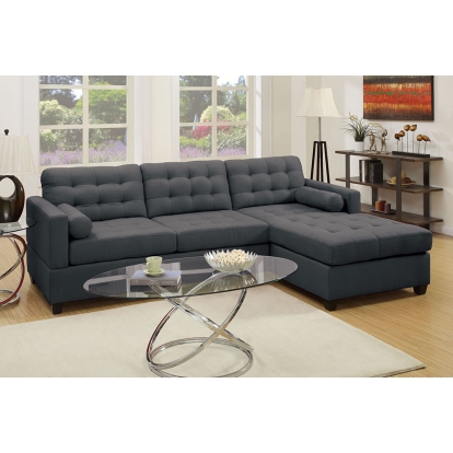 Poundex 2-Pcs Sectional Sofa Model F7587
