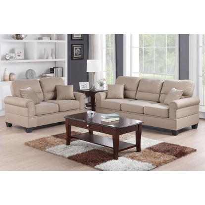 Poundex 2-Piece Sofa Set Model F7879