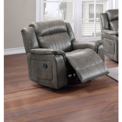 Poundex Manual Glider/Recliner Single Model F8744
