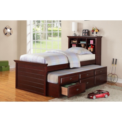 Poundex Twin Bed With Trundle Model F9220