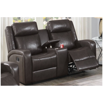 Poundex Manual Reclining Loveseat Model F8762