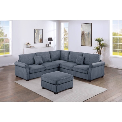Poundex 4-Pcs Sectional Model F8819