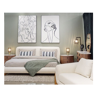 VIG Furniture Cream Bed SKU VGCS-21073-BED-SET-eastern - Product ID 80227