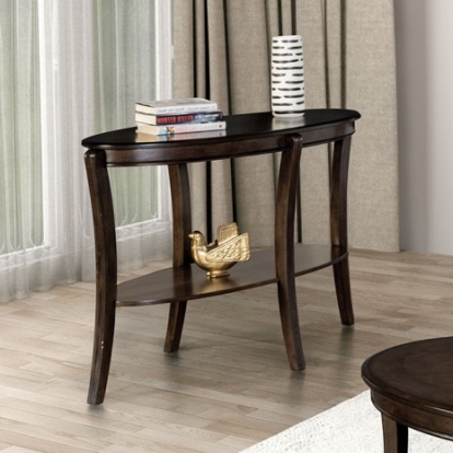 Furniture of America Orkdal Transitional with Wood Veneer Walnut Sofa Table Model FM40001BR-S